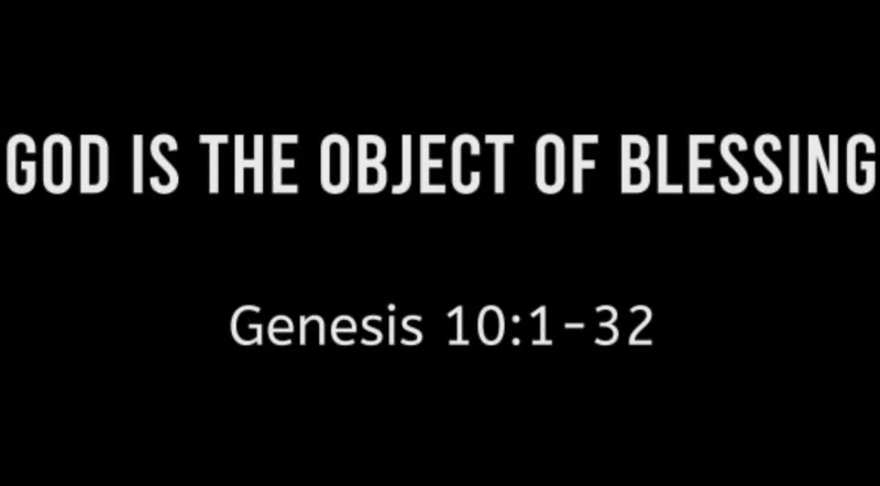 God is the Object of Blessing