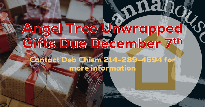 Angel Tree Gifts Due Back