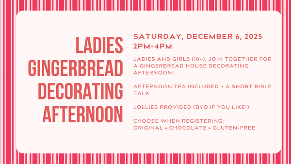 Ladies Gingerbread Decorating Afternoon 