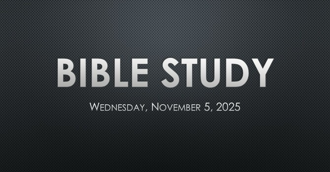 AUDIO ONLY-Bible Class