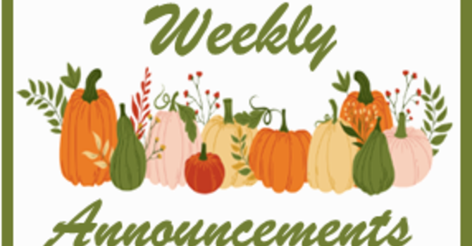 Weekly Announcements