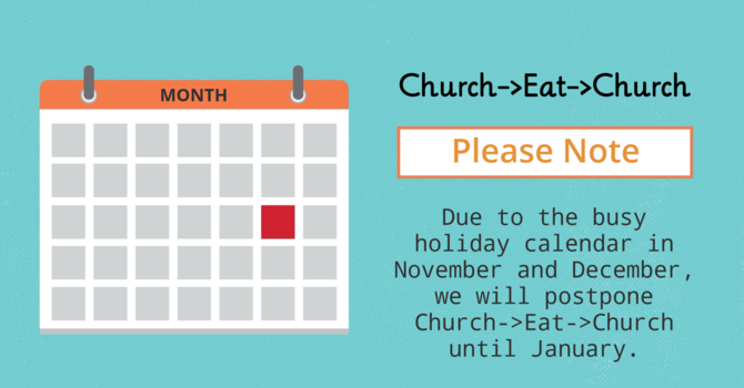 Church->Eat->Church image