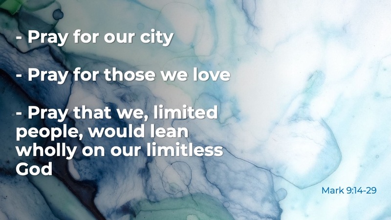 Limited People Depending on a Limitless God