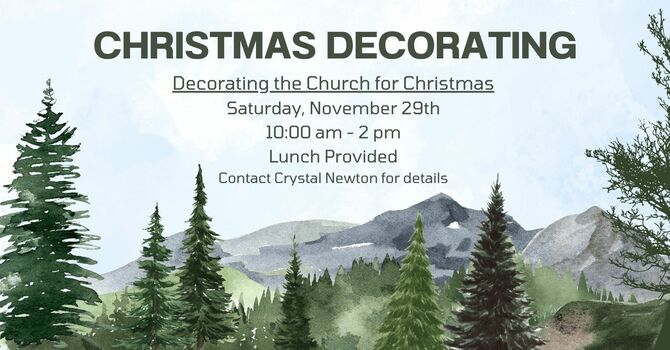 Decorating the Church for Christmas