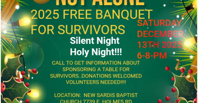 2025 FREE BANQUET FOR SURVIVORS