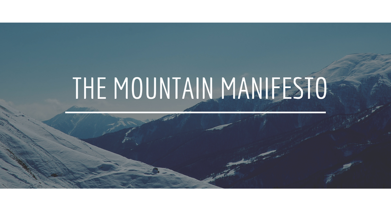 Mountain Manifesto | Nov. 9th Sermon