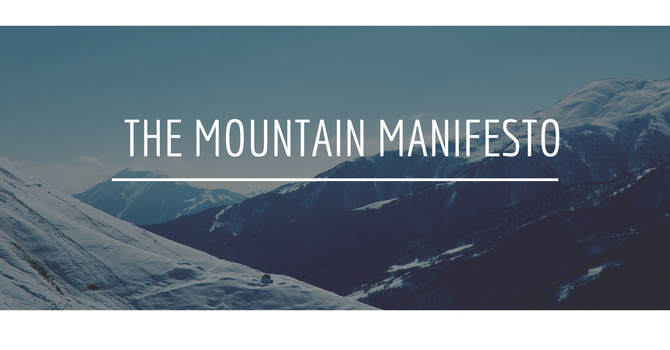 Mountain Manifesto | Nov. 9th Sermon