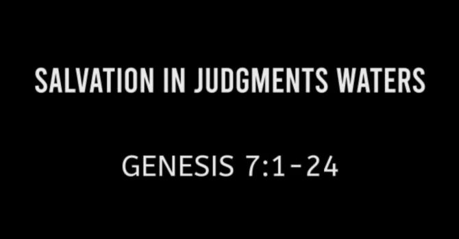 Salvation in Judgment's Waters