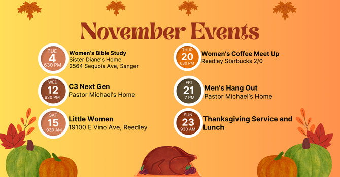 November at C3: A Month of Fellowship and Gratitude