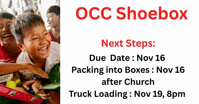 OCC Shoebox Packing Party