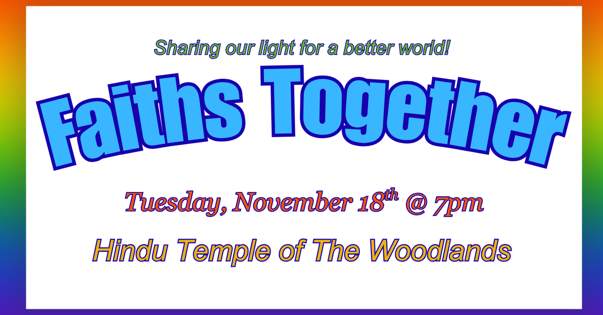 Faiths Together | Unity of The Woodlands