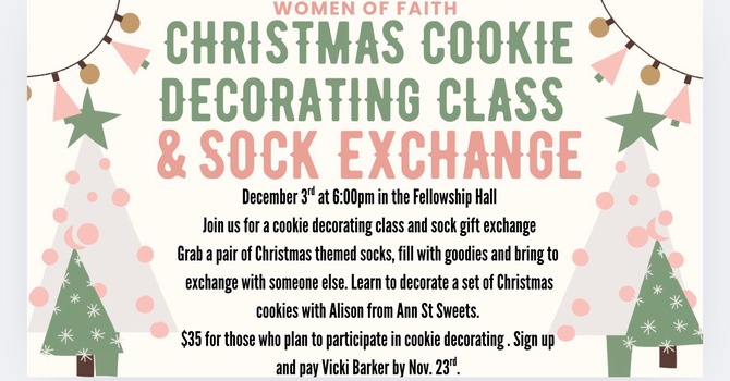 Women of Faith Cookies & Sock Exchange
