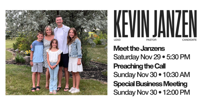 Lead Pastor Candidate Weekend