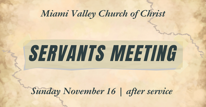Servant Meeting