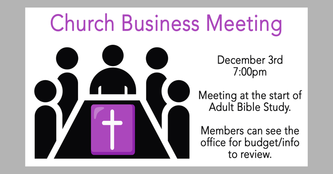 Church Business Meeting