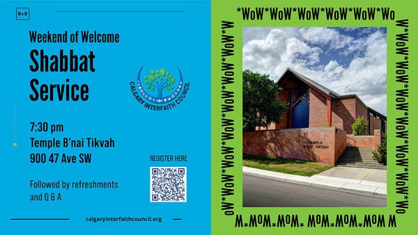 Calgary Interfaith Council: Weekend of Welcome (WOW)
