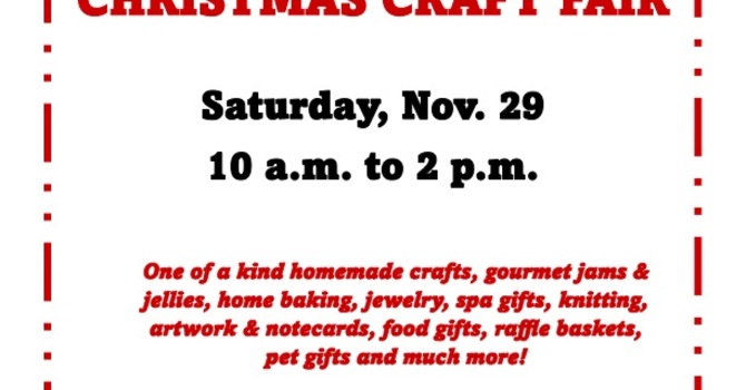 St. Thomas Christmas Craft Fair 