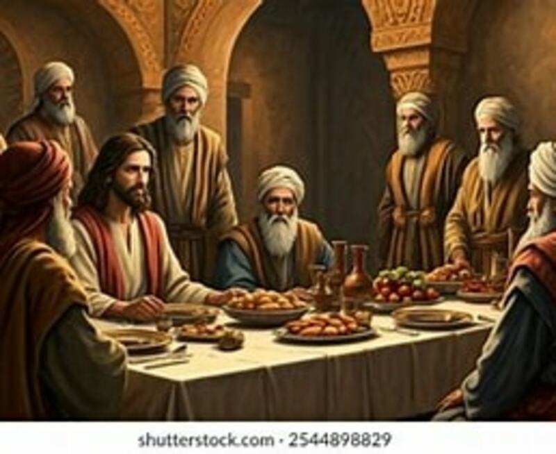Jesus at a Pharisee's House