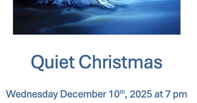 Quiet Christmas Service