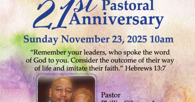 21st Pastoral Anniversary