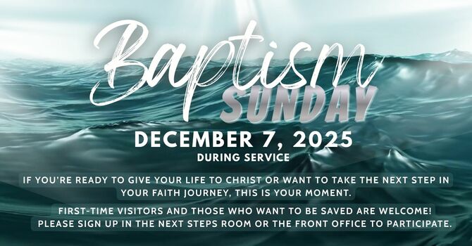 Baptism Sunday