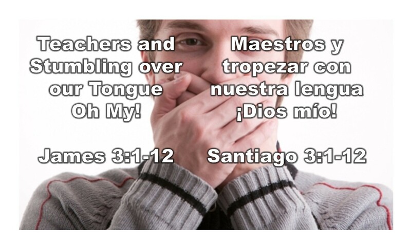 “Teachers and Stumbling over our Tongue .... Oh My! ”  