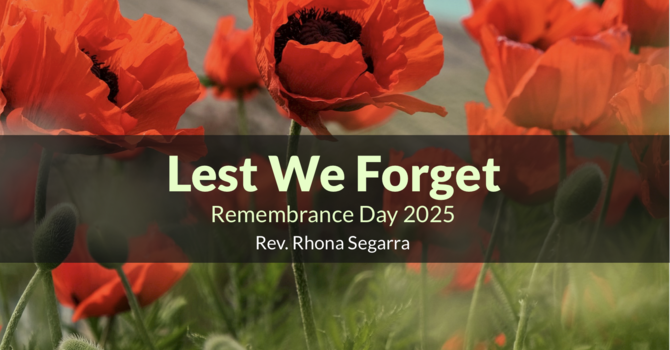 Lest We Forget