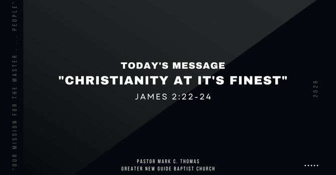 CHRISTIANITY AT IT'S FINEST