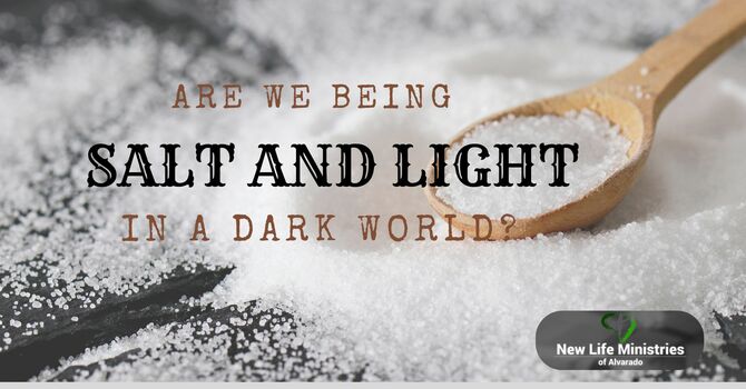 Are we being salt and light in a dark world?