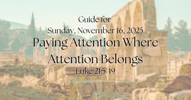 Sermon Guide for Sunday, November 16, 2025