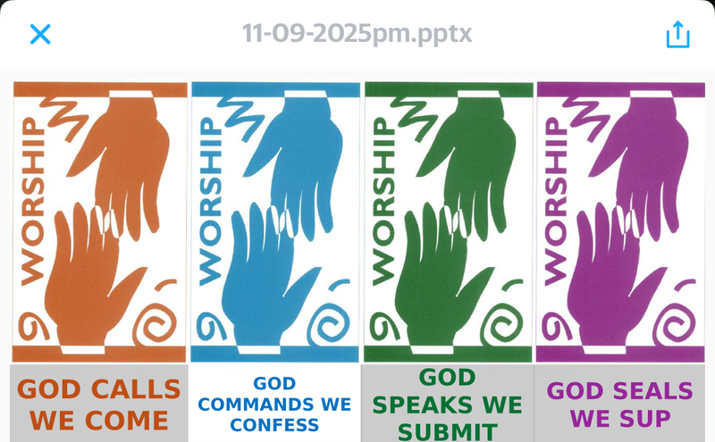 “God Commands, We Confess” November 9 2025 P.M. Service