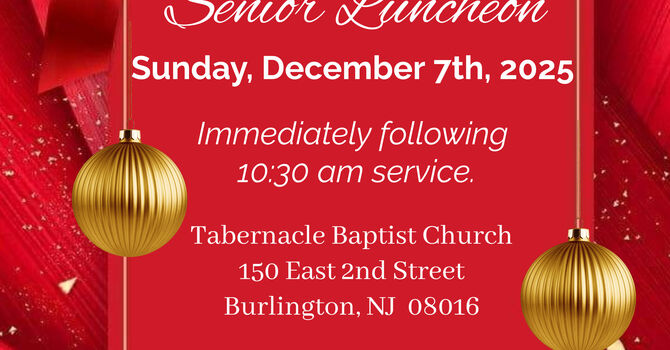 Mission Ministry Senior Holiday Luncheon