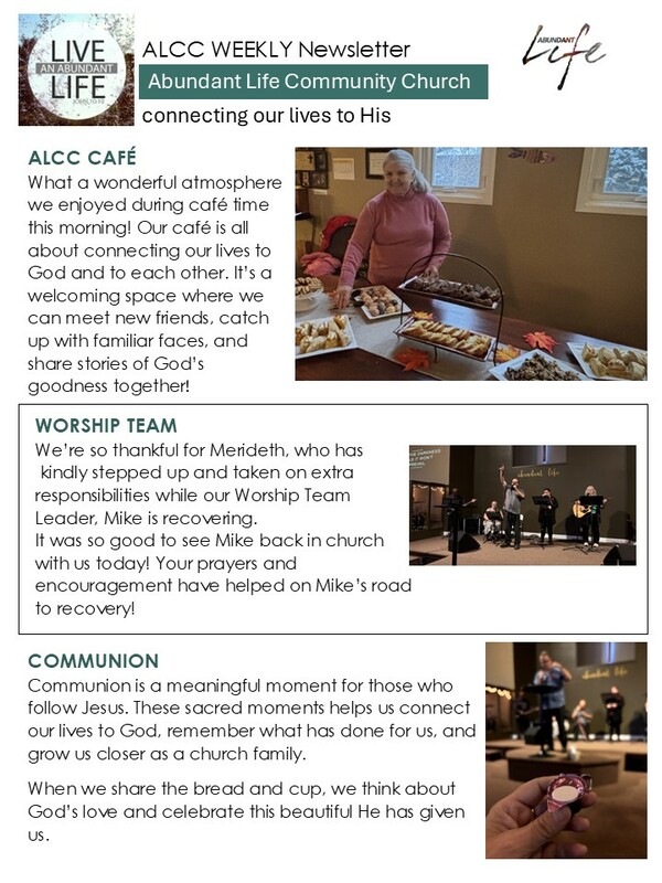 connecting others to a life that matters