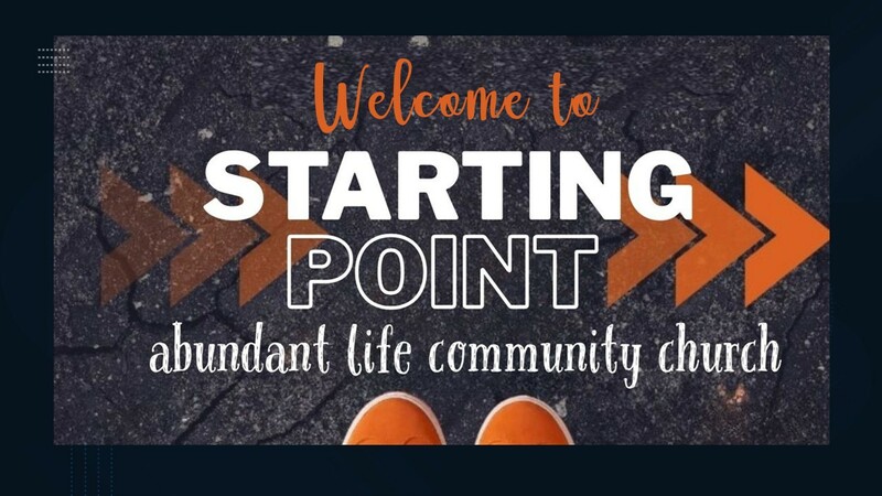 Starting Point Sunday