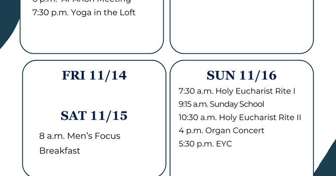 This Week at a Glance