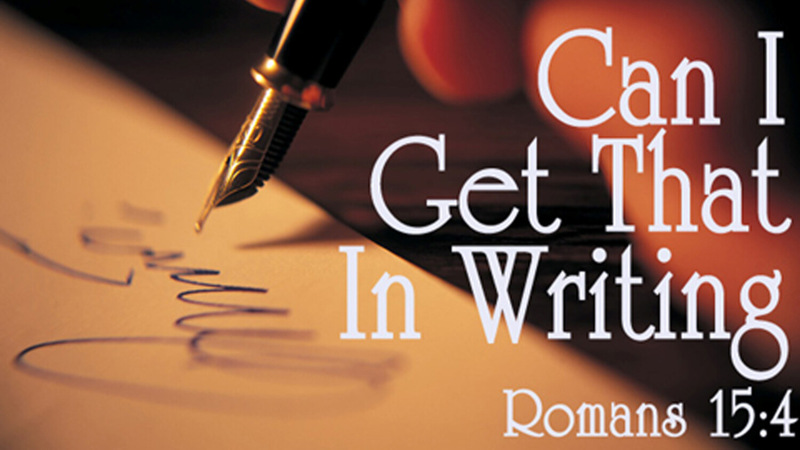 Can I Get That In Writing