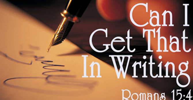 Can I Get That In Writing