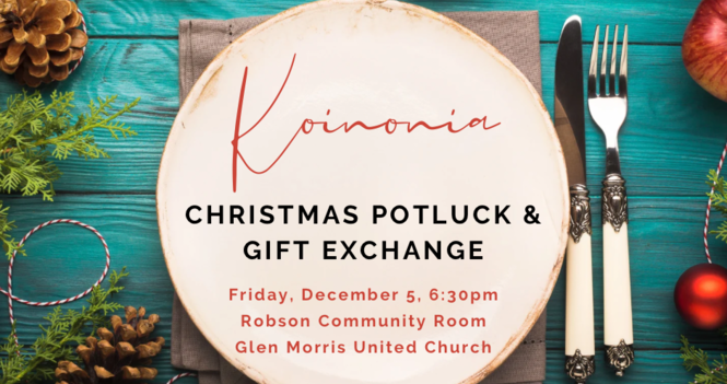 Koinonia Christmas Potluck & Gift Exchange