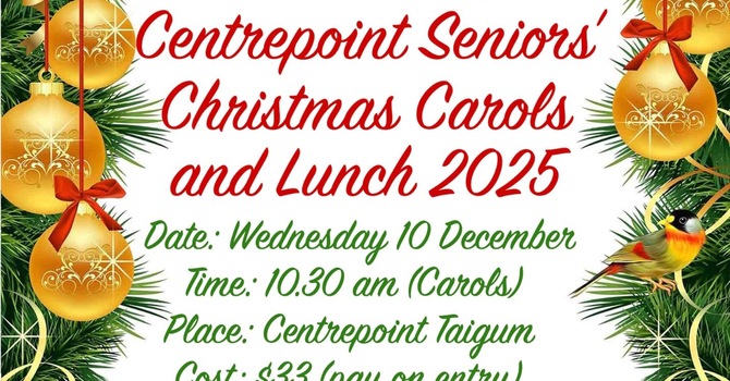 Senior’s Christmas Carols and Lunch