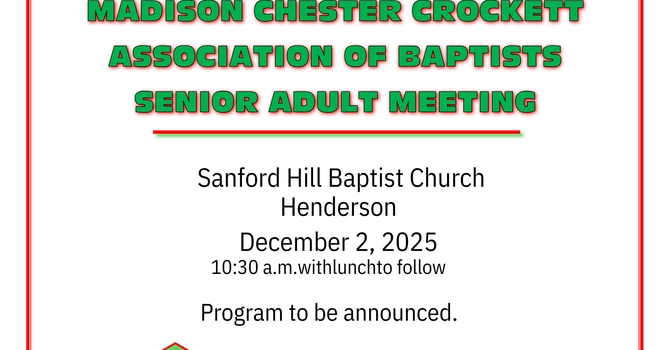 Madison-Chester Assoc Senior Adult Meeting