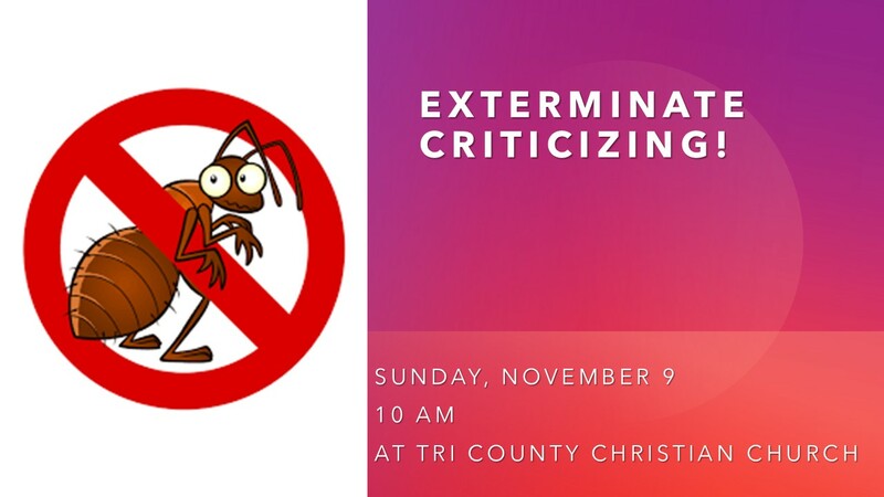 Exterminate Criticism 