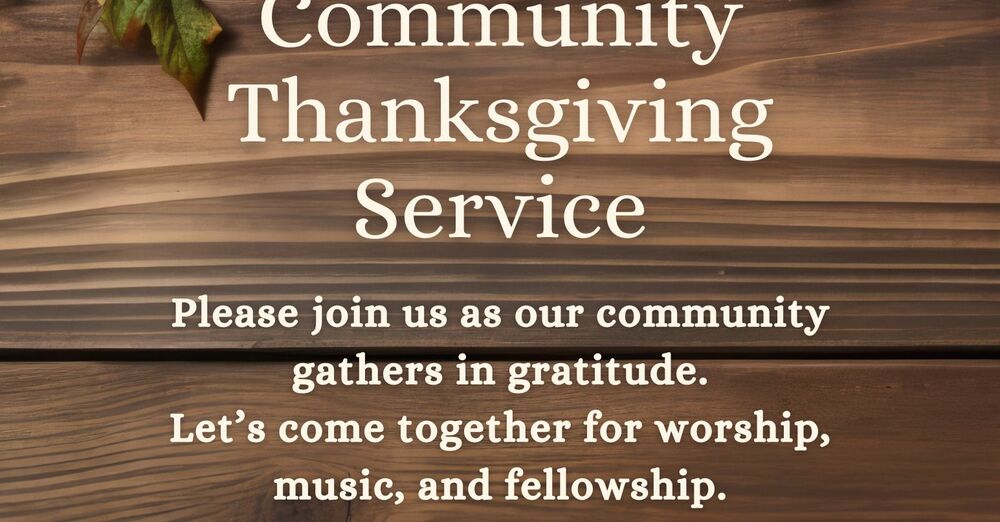 Community Thanksgiving Service