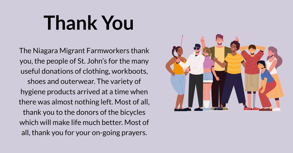 Thanks From the Migrant Farmworkers