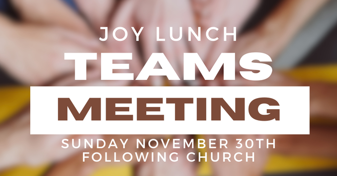 Joy Teams Lunch