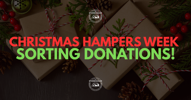 Christmas Hamper Week: Sorting Donations (Day 2)