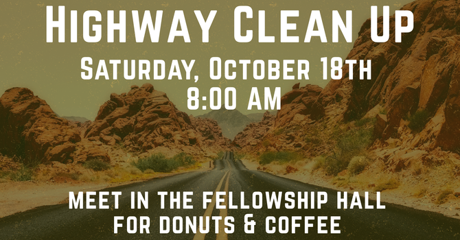  Highway Clean-Up Day – This Saturday, October 18th!  image