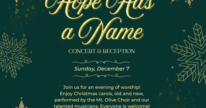 2025 Christmas Concert and Reception