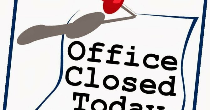Church Office Closed