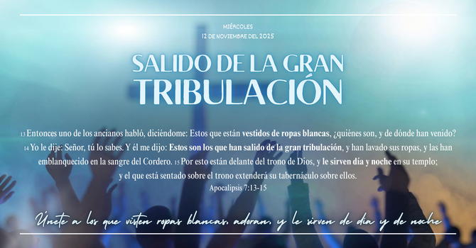 Salido de la gran tribulación. image