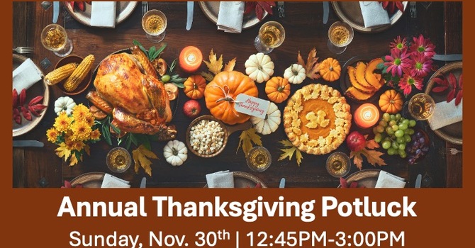 Annual Church Thanksgiving Potluck